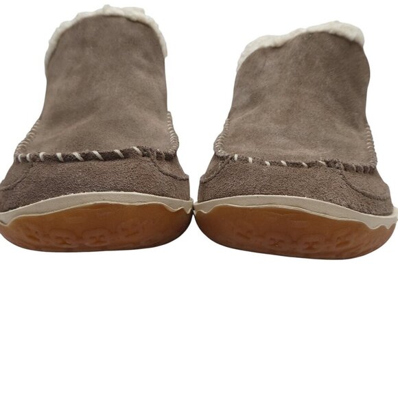 LL Bean Brown Suede Fleece Lined Mountain Slipper Boot Mocs WOmens 10 - Picture 8 of 13